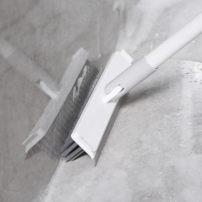 Grout Brush with Long Handle, Floor Cleaning Scrubber with Stiff Bristles