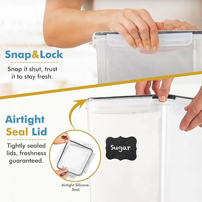 Shazo 2 PC Extra Large Bulk Food Storage Containers