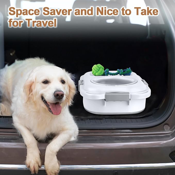 Dog Food Storage Container，10-25 lbs Airtight Collapsible Cat Food Storage