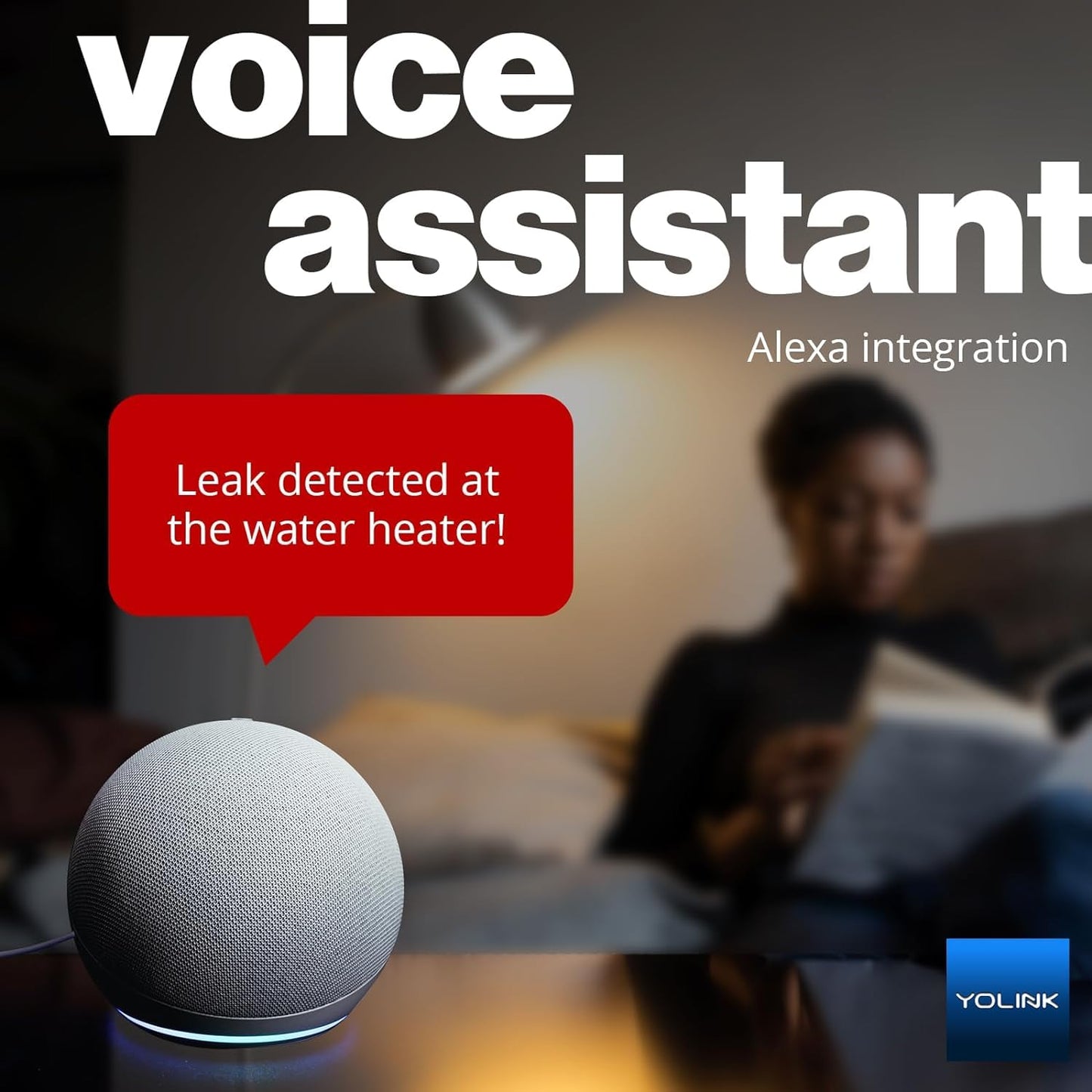 YoLink Water Leak Sensor 3-Pack, LoRa Up to 1/4 Mile Open-Air Range Smart Water Leak & Flood Detector, SMS/Text, Email & Push Notifications, w/Alexa, IFTTT, Home Assistant - YoLink Hub Required