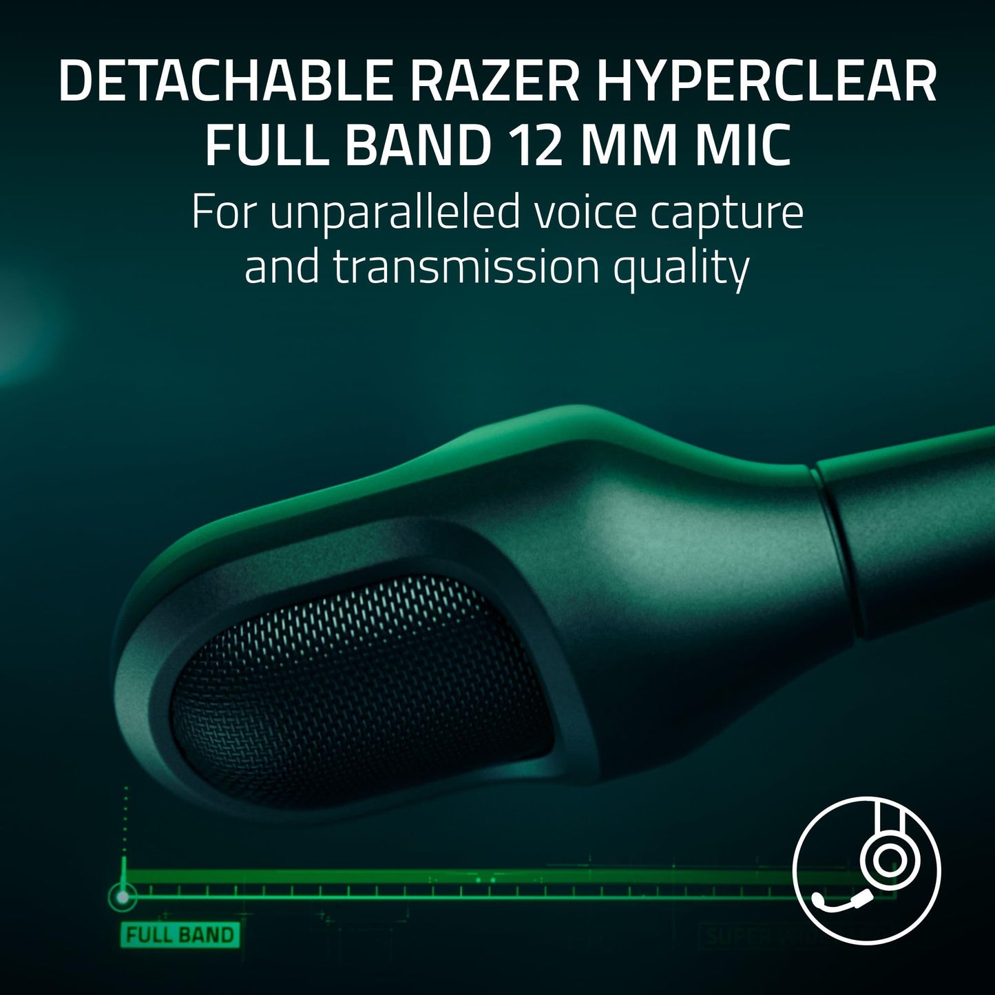 Razer BlackShark V3 Pro Wireless ANC Gaming Headset for PC: Full Band Mic - 50mm Drivers - 2.4 GHz, Bluetooth, USB, 3.5mm - Works with Mac, PS5, Nintendo Switch, Smartphone - 70 Hr Battery - Black