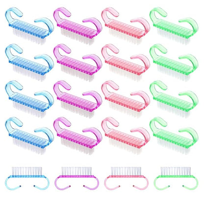 20 PCS Nail Brush for Cleaning Fingernails, Nylon Nail Cleaning Brush, Small