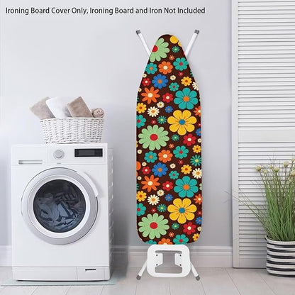 Hippie Flower Design Extra Thick Ironing Board Covers