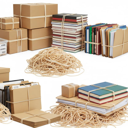 Rubber Bands Assorted Sizes 0.5lbs 4 sizes large rubber bands heavy duty Elastic Bands Tactical rubber band for Office supplies size#69,size#117B,size#8in,size(4-4/5" x 1/16")