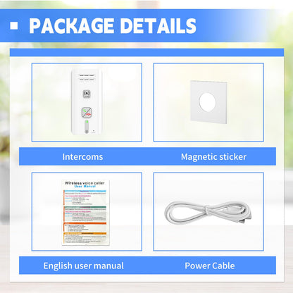 2 Way Intercoms Wireless for Home Office,2026 Upgraded Magnetic Adsorption Long Range Intercom System,Portable Room to Room 30 Days Long Standby Time 5 Level Volume Adjustment, Expand to 5 Intercoms