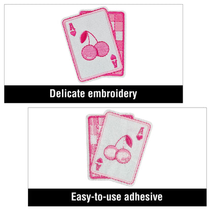 TACVEL 45 Pieces Pink Iron on Patch, Girls Iron on Patches Set, Sew on/Iron on Embroidered Patch Applique for Clothes, Dress, Hat, Jeans, DIY Accessories