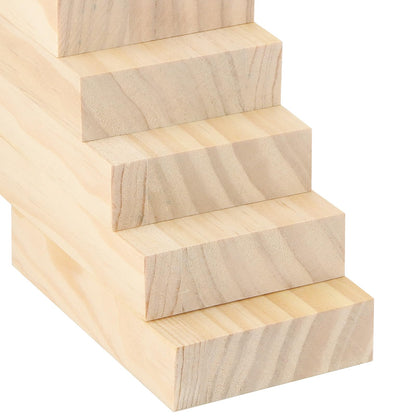 LEXININ 15PCS 3 x 5 x 1 Inches Craft Wood Blocks, Rectangle Whittling Blocks, Unfinished Wooden Block for DIY, Art Carving