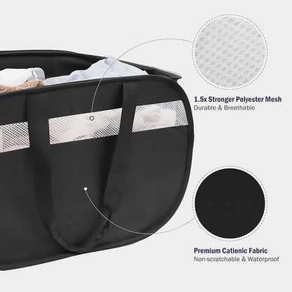 Collapsible Laundry Baskets, Foldable Tear Proof Pop Up Hamper