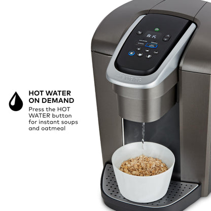 Keurig K-Elite Single Serve K-Cup Pod Coffee Maker, with Strength and Temperature Control, Iced Coffee Capability, 8 to 12oz Brew Size, Programmable, Brushed Slate
