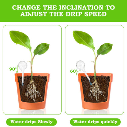 Nowaca Plant Watering Globes, 12PCS Self Watering Globes, Plastic Self Watering Bulbs, Plant Self Watering Devices, Automatic Watering System for Potted Plants