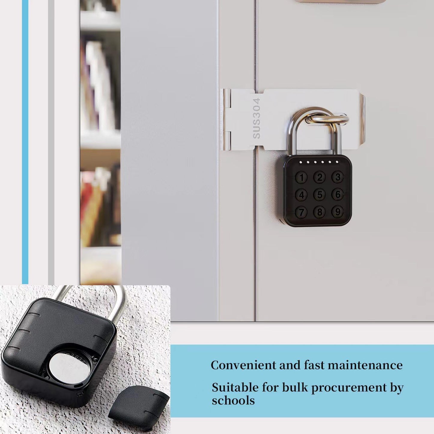 Combination Lock Bluetooth Smart Padlock with TUYA APP Unlock Locker Lock, Gym Locks with Keyless Password Suitable for Gym, School, Travel, Outdoor (Bluetooth with APP)