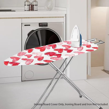 Heart Cartoon Ironing Board Cover Romantic Standard Size 15″x54″ Ironing Board