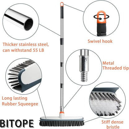 Heavy Duty Floor Scrub Brush and Grout Cleaner Tool