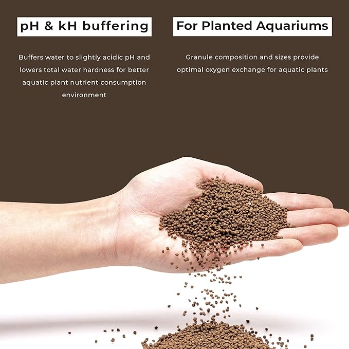 Ultum Nature Systems Controsoil - Freshwater Aqua Soil Substrate for Fish, Shrimp, Live Plant Propagation and Aquascaping - 6.8pH Low Ammonia, Volcanic Ash - Brown, Extra Fine (1 Liter)