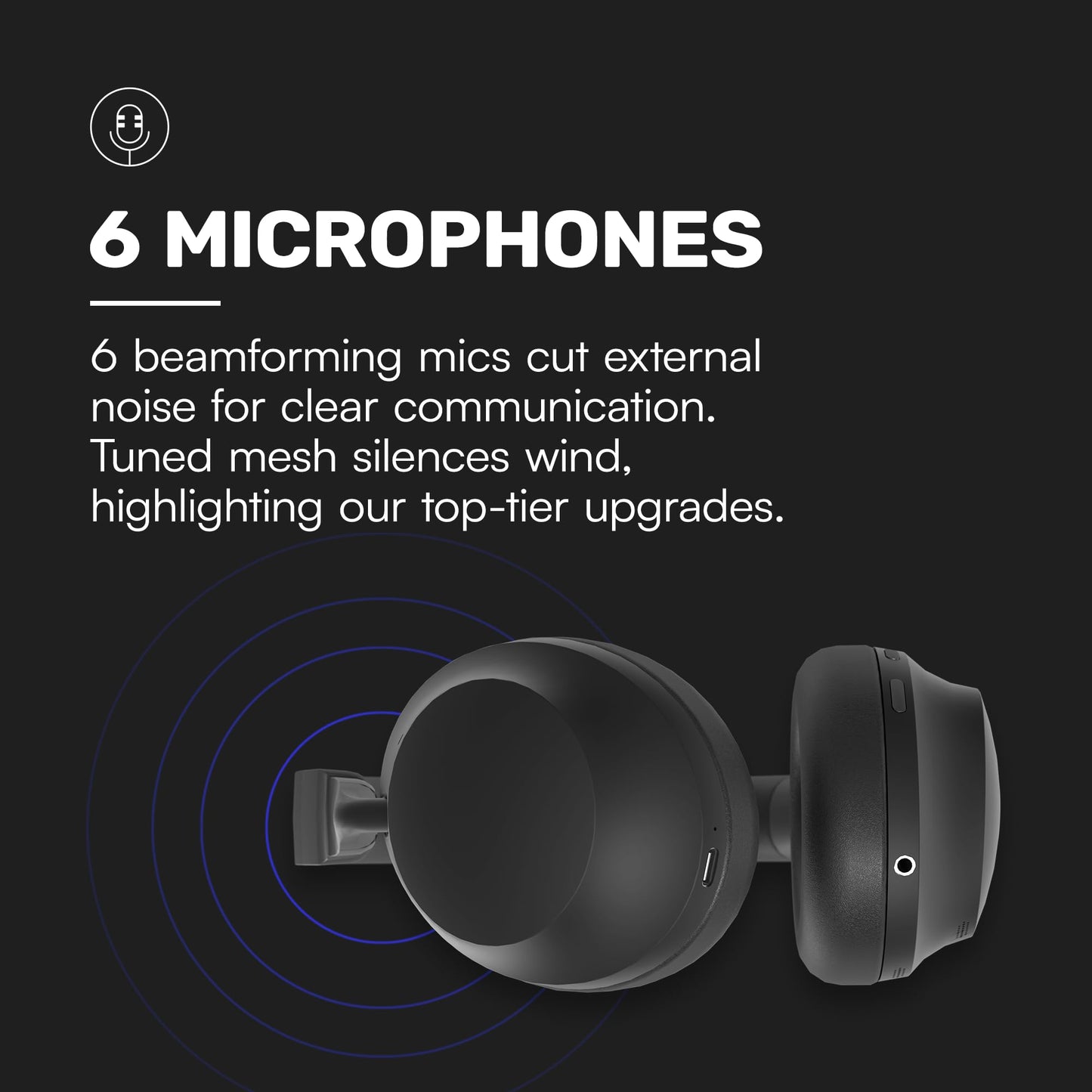 Raycon Pro Bluetooth Headphones - Premium Over The Ear Headphones, Hybrid Active Noise Cancelling Wireless Headphones + Awareness Mode, Bluetooth Headset with Mic, 60 Hours of Battery Life (White)
