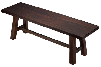 Cortesi Home Figi Dining Bench, Rustic Wood