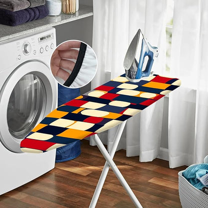 Nuxovilar Abstract Colorful Geometric Blocks Ironing Board Cover, This Cover