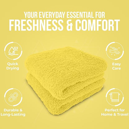 DAN RIVER 24 Pack Wash Cloths for Showering