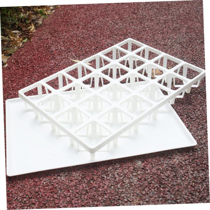 TOYANDONA 6Pcs Square Nursery Pot Holders for Vegetable Germination Durable Planting Tray Racks Lightweight and Reusable Greenhouse Sowing Trays for Plants