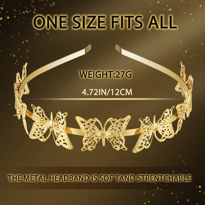XunYee 6 Pcs Gold Leaf Headbands Set Pearl Headbands for Women Greek Goddess Accessories Flower Faux Pearls Hairband Gold Metal Prom Headpiece Crown Bridal Hairband for Women Girl (Stylish Pattern)