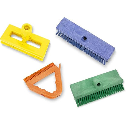 SPARTA Plastic Floor Scrub Brush, Brush Head Only, Deck Brush