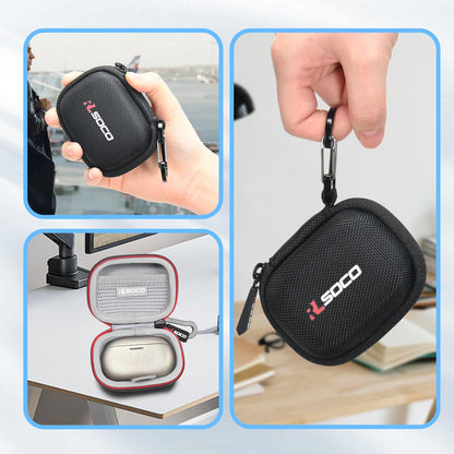 RLSOCO Hard Case for Huawei FreeBuds Pro 5 Wireless Earbuds | Shockproof, Dustproof, Water-Resistant Storage Pouch, with Sturdy Metal Hook (Case Only)