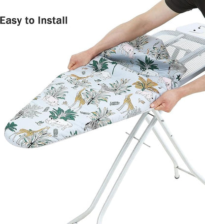 Ironing Board Cover and Pad Standard Size 15 x 54, 3 Pairs of Hook and Loop