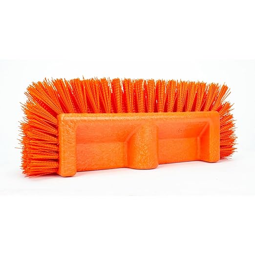 SPARTA Multi-Level Tile Scrub Brush 12" Wide Brush Head, Heavy-Duty Tile
