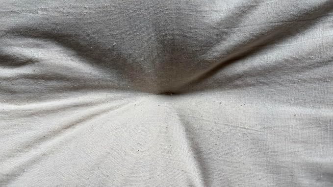 Rectangular Muslin Dog Bed Insert with Raw Cotton Filler, Natural Pet Bed Cushion Insert, Breathable Inner Pillow for Dog Bed Covers (X Large 48"x30"x5")