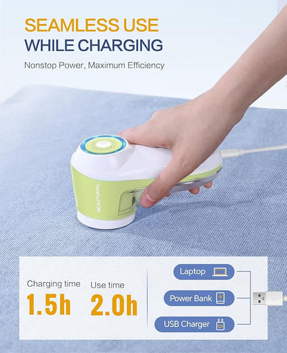 BEAUTURAL Fabric Shaver, Rechargeable Lint Remover