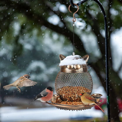 Bird Feeders for Outdoors, Heavy Duty Metal Wild Bird Feeder, Finch Bird Feeder Sparrow Birdfeeder for Garden Yard Hanging Decor