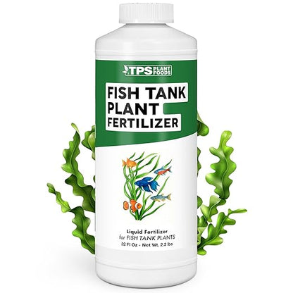Fish Tank Plant Fertilizer – Liquid Plant Food for Aquarium Plants, Supports Healthy Growth & Vibrant Color, 32 oz