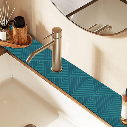 Kitchen Sink Splash Guard 2 PCS 14.7 Inch Sink Faucet Mat Splash Guard