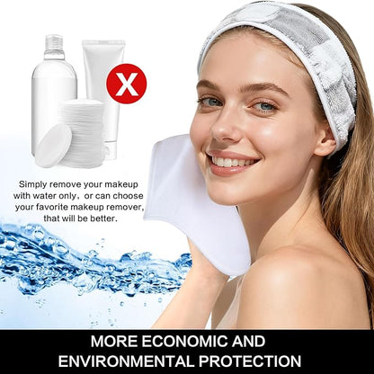 SINLAND Microfiber Facial Cloths Fast Drying Washcloth 8inch x 8inch Absorbent