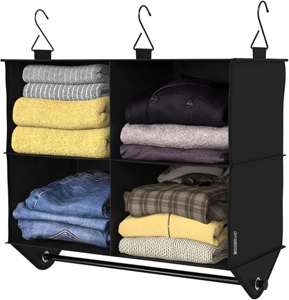 ClosetMaid 4-Shelf Fabric Hanging Closet Organizer