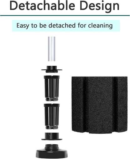 AQUANEAT Aquarium Sponge Filter Breeding Fry Betta Shrimp Nano Fish Tank 4pcs (Large up to 60Gal)