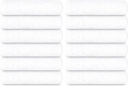 Tens Towels Pack of 12 Washcloths, 12 x 12 Inches, Lighter Weight, Quick to Dry
