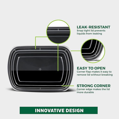 Freshware Meal Prep Containers 1 Compartment