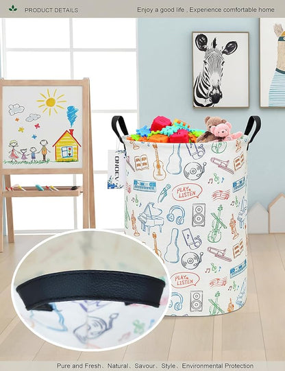 Round waterproof laundry basket, gift basket, suitable