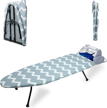 Metal Mesh Panel Tabletop Ironing Board | Foldable Iron Board | Heavy Duty