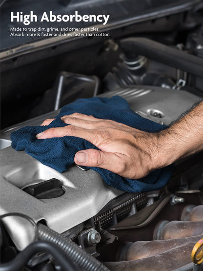 Fantasticlean Microfiber Cleaning Cloth Roll -150 Pack, Tear Away Microfiber Towels, 12" x 12", Reusable, Washable, Ultra Absorbent Dishcloth for Home Supplies, Car, Pet, Kitchen (2 Rolls of Grey)