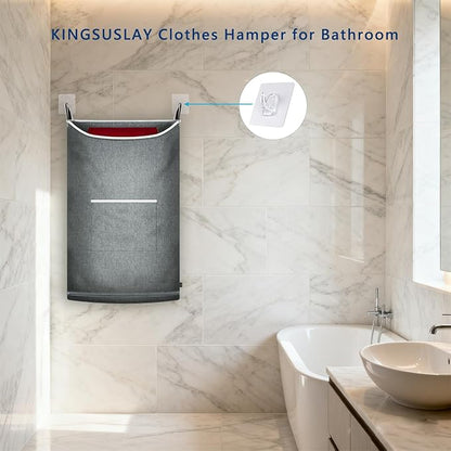 XL Large Hanging Laundry Hamper, Over the Door Laundry Bag