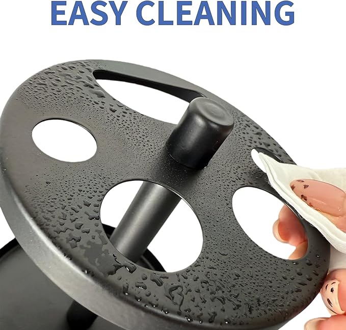 Black Metal Toothbrush Holder Stand