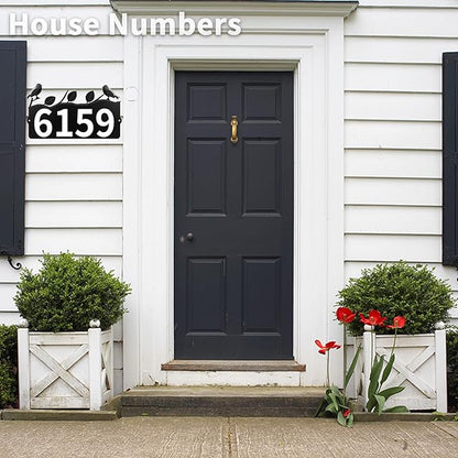 Metal Address Numbers for House, Address Plaque, Waterproof, Rustproof Address Sign for Yard Home Office Street Yard Mailbox