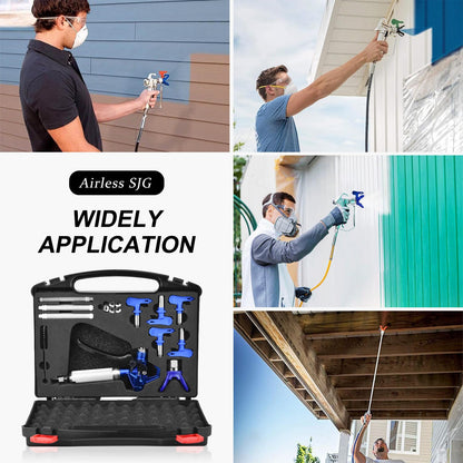 3600 PSI High Airless Paint Sprayer Gun, with 1 Tip Guard 5 Spray Tips and 5 Airless Paint Spray Gun Filter (211,313,415,517,623)