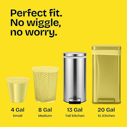 Glad ForceFlex Tall Kitchen Trash Bags, 13 Gallon, Pine-Sol Original