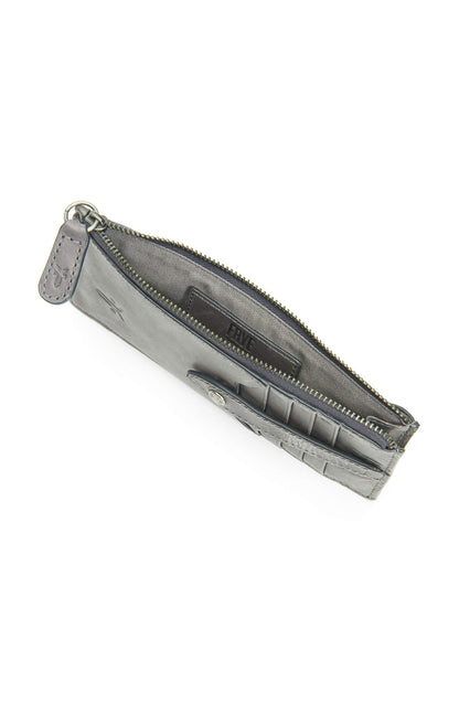 Frye Women's Melissa Snap Card Wallet, Stylish Design with Holder & Slots, Compact for Purse