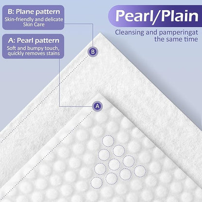 Disposable Face Towel 600 Count, Face Clean Towels, Soft Cotton Dry Wipes