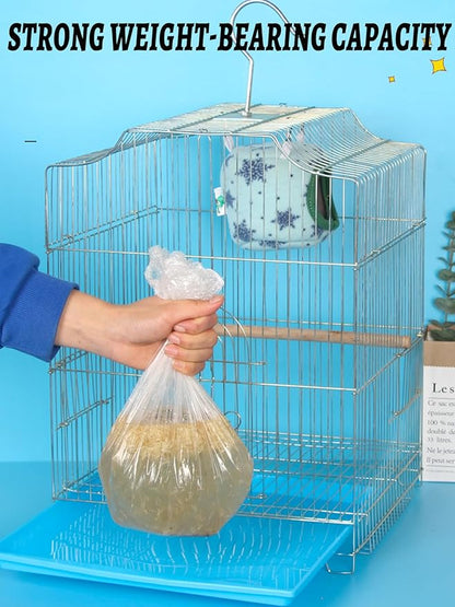 50 Pcs Large Disposable Bird Cage Liners, 34'' X 22'' Plastic Parakeet Cage Liner Bag Birds Cage Tray Liners Universal Film Bird Cage Accessories for Finches Canaries Cockatiels Birdcage