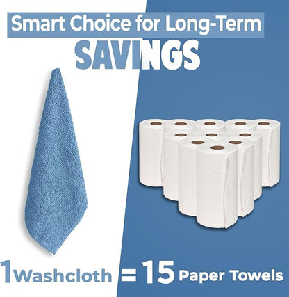 DAN RIVER 24 Pack Wash Cloths for Showering